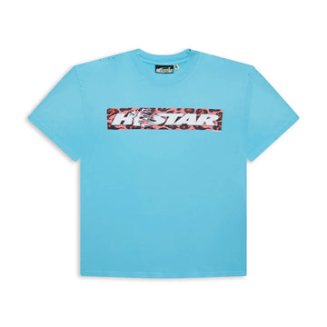 Hellstar Box Logo T-Shirt Blue