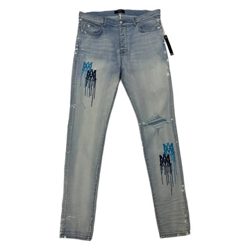 Amiri MA Drip Stencil Jean Blue