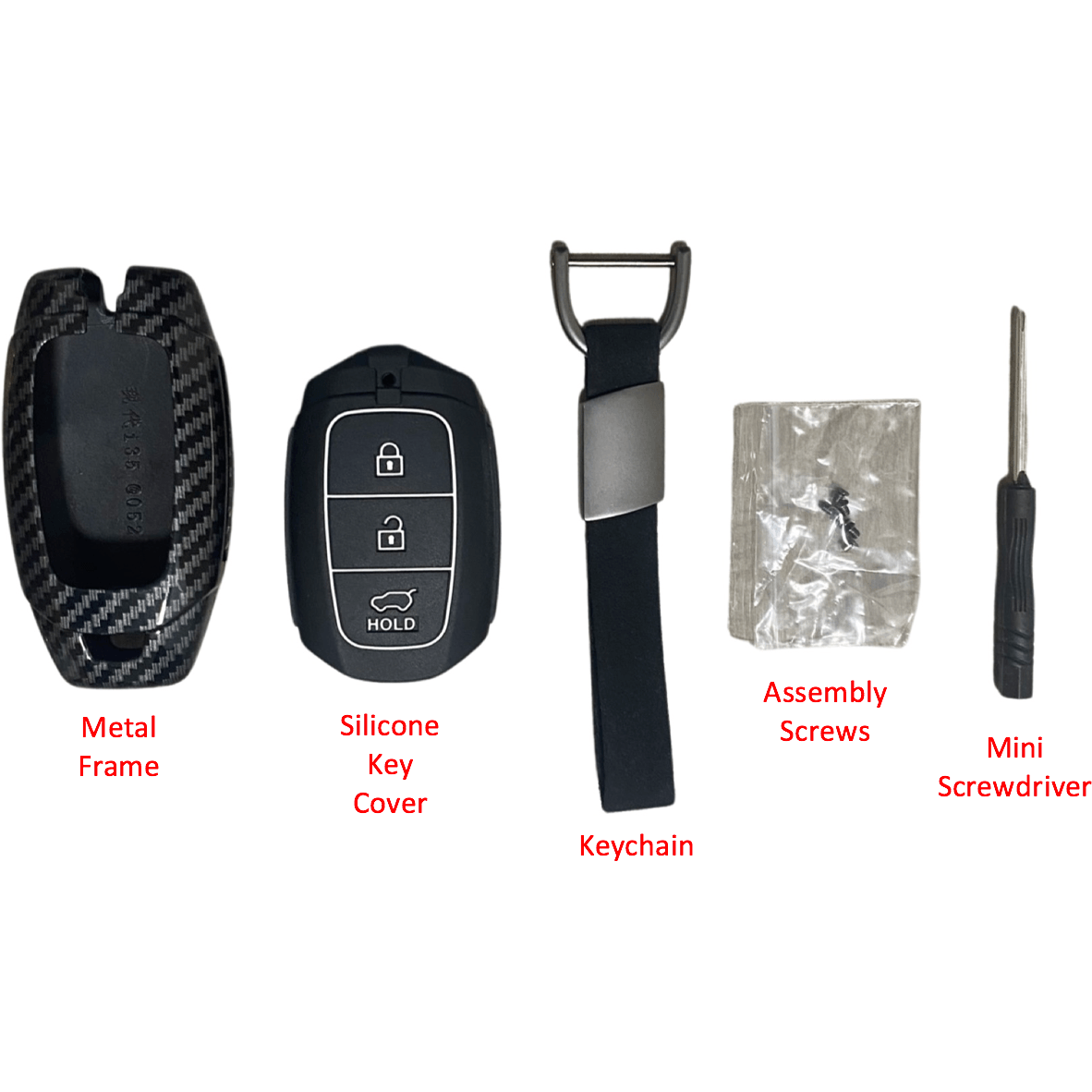 car key cover Carbon Fibre Design i30, tucson, | Keysleeves key fob cover with keychain – keysleeves