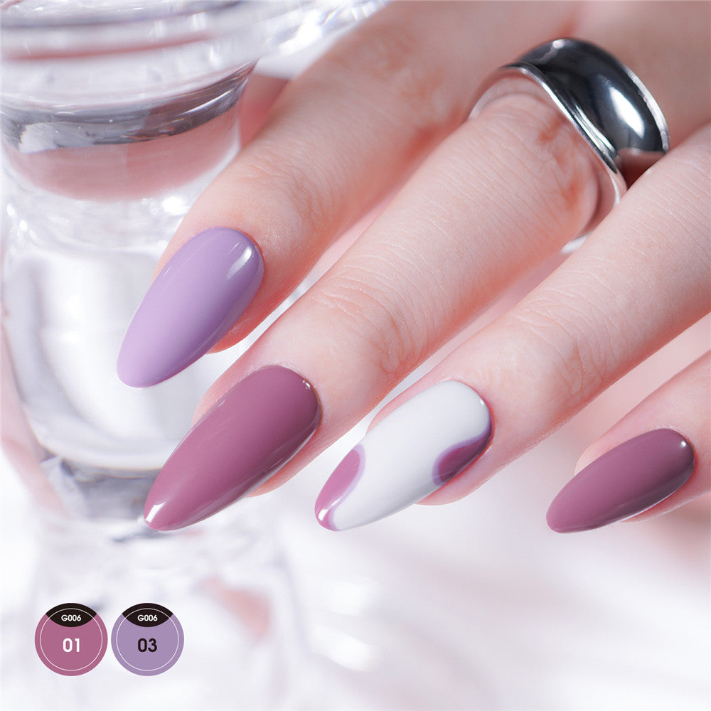 light purple gray nail polish