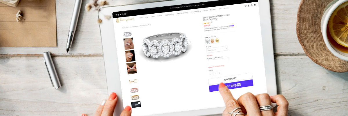 Can You Buy A Moissanite Wedding Band Online?