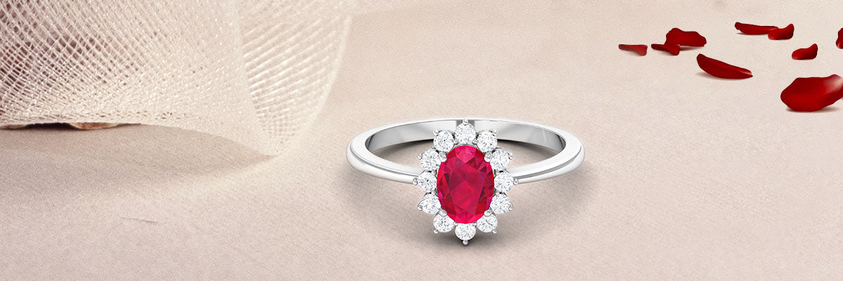 Princess Diana Inspired Ruby Engagement Ring