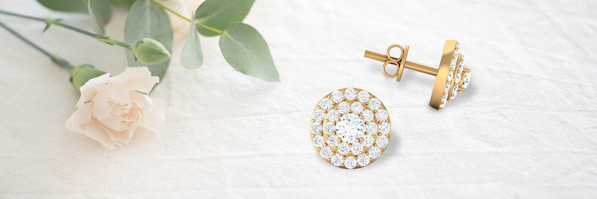 Wearing Diamond Gemstone Jewelry as Earrings