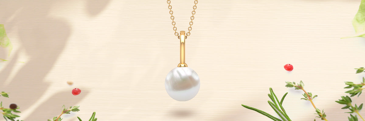 Classy Freshwater Pearl Solitaire Pendant