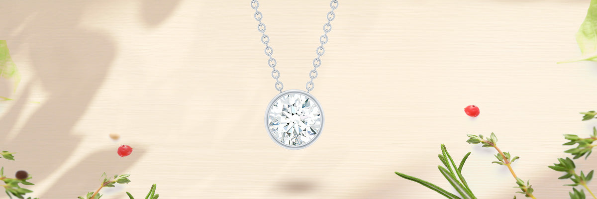 Mesmerizing Moissanite Solitaire Minimal Pendant