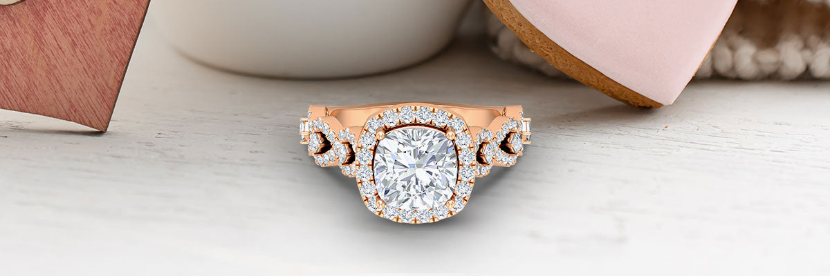 Dazzling Ring: Vintage Inspired Moissanite Engagement Ring