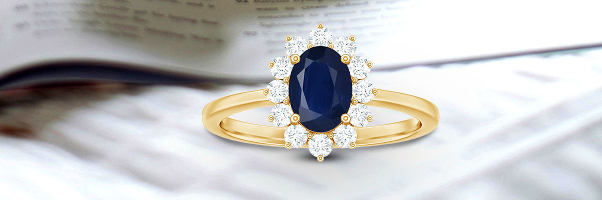 Princess Diana Inspired Blue Sapphire Engagement Ring