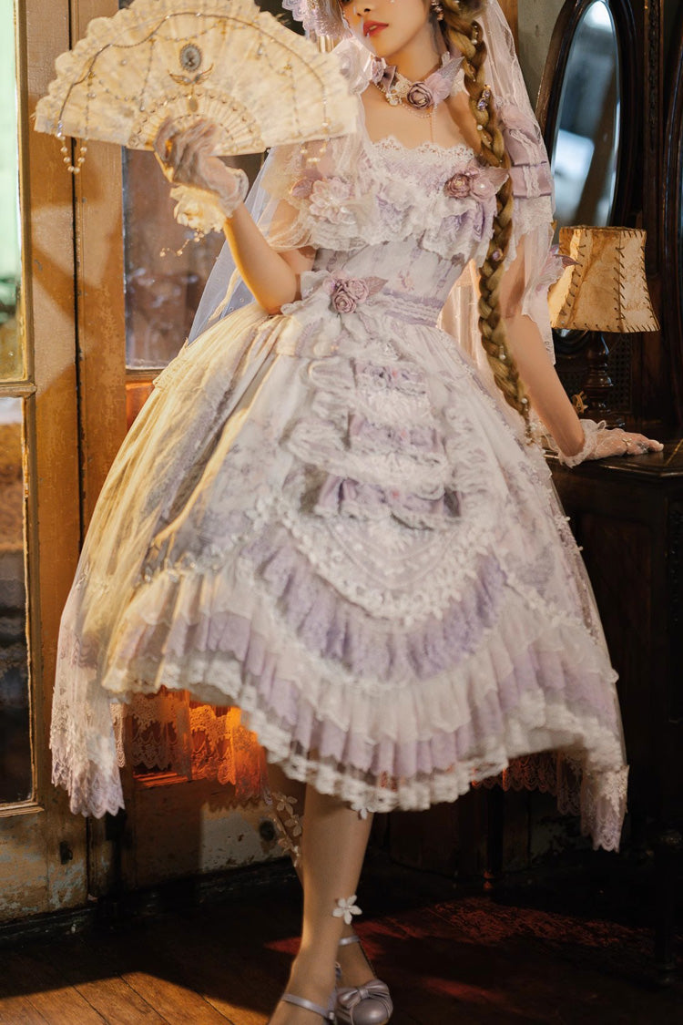Purple The Key to the Secret Realm Gorgeous Wedding Sweet Lolita Dres ...