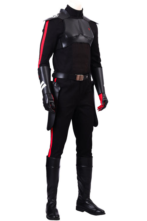 Star Wars Jedi Fallen Order Inquisitor Cal Kestis Black Battle Suit Halloween Cosplay Costume Full Set