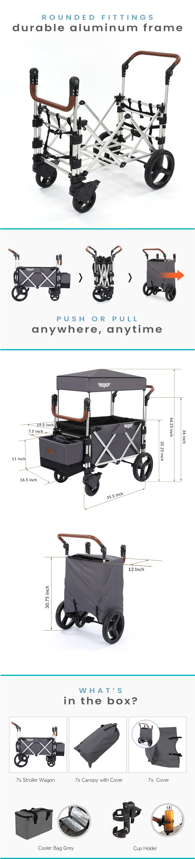 Keens 7s Stroller Wagon Description 3