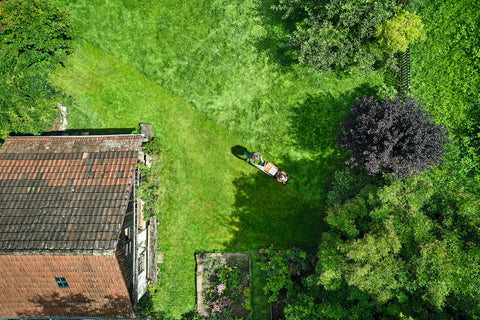 jardin résidentiel vu du ciel