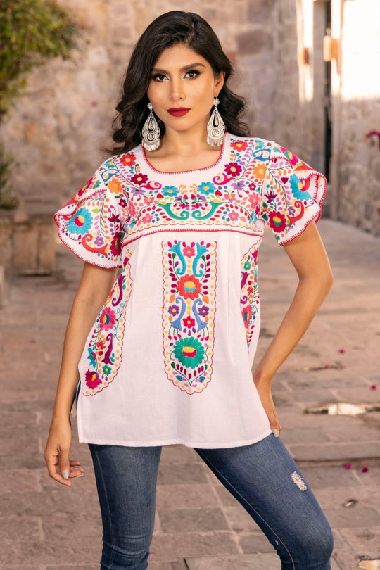 Women – Tagged Embroidered Blouse– Solei Store