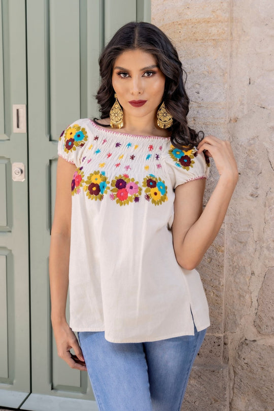 Women Embroidered Tops Shirt – Artesanales Boutique