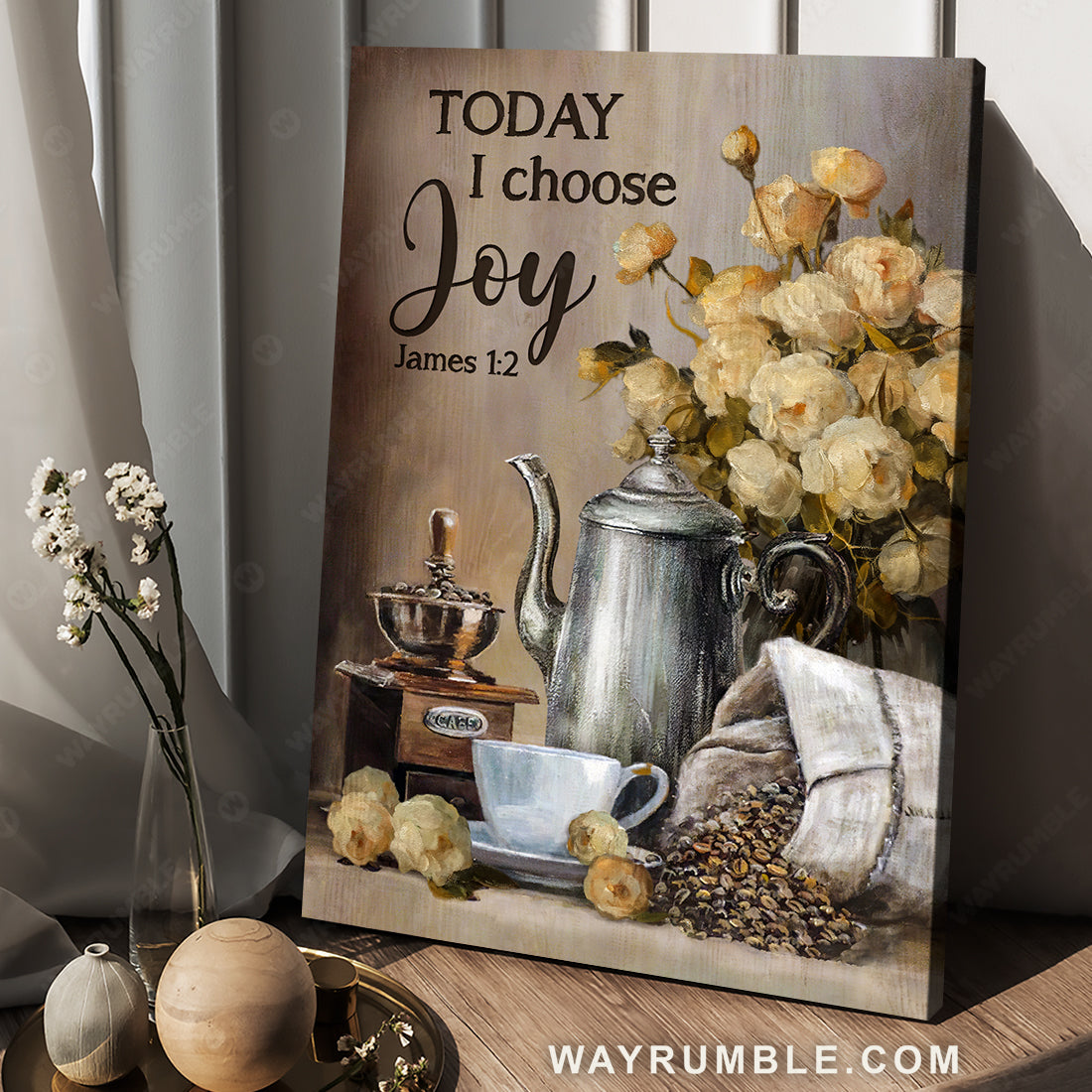 Today I Choose Joy James 1:2 Coffee Mug, Sunflower Christian Mugs - Christ  Follower Life