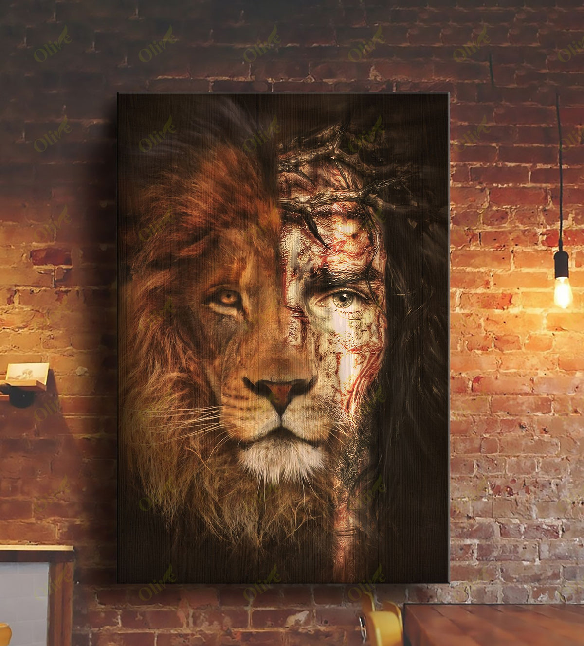 Jesus painting, The lion of Judah, The perfect combination, Warm color ...