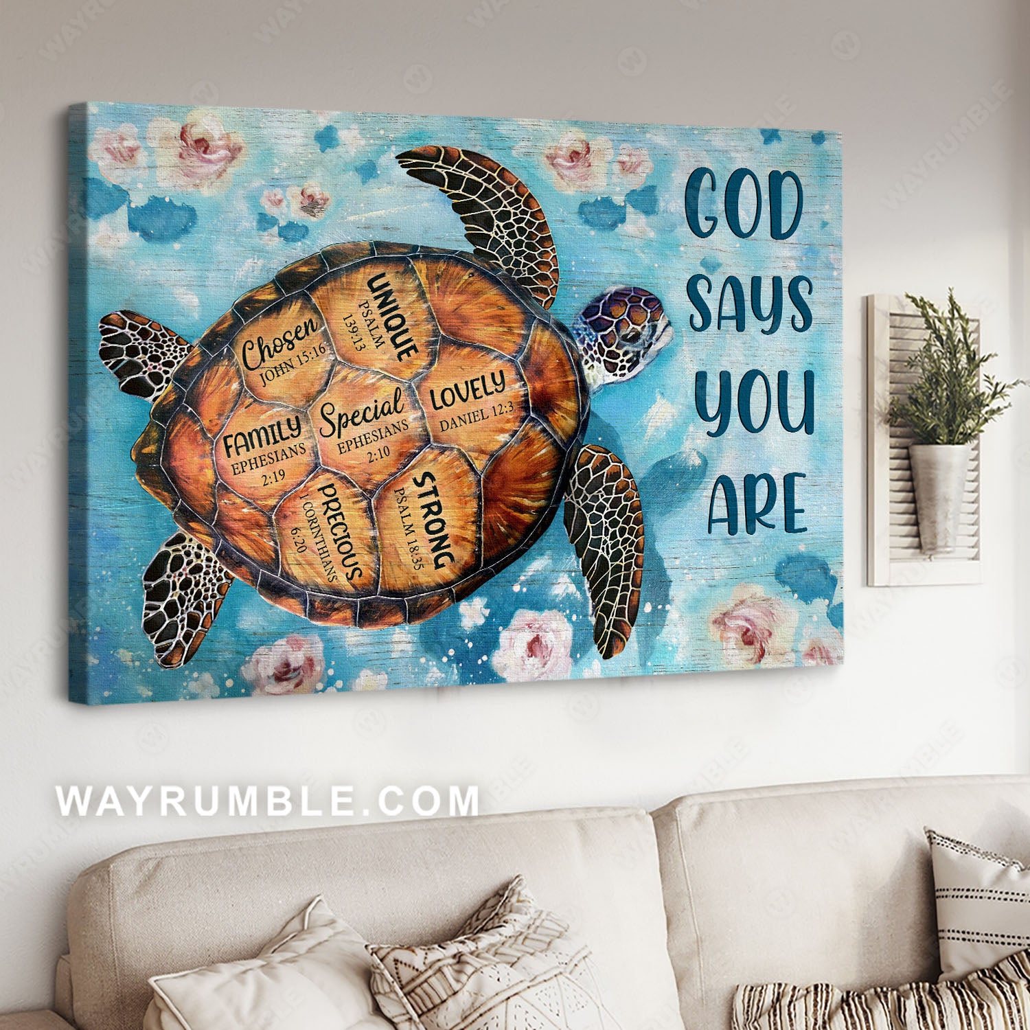 Seashell art, Types of seashell, Sea turtle, God says you are lovely - -  Wayrumble