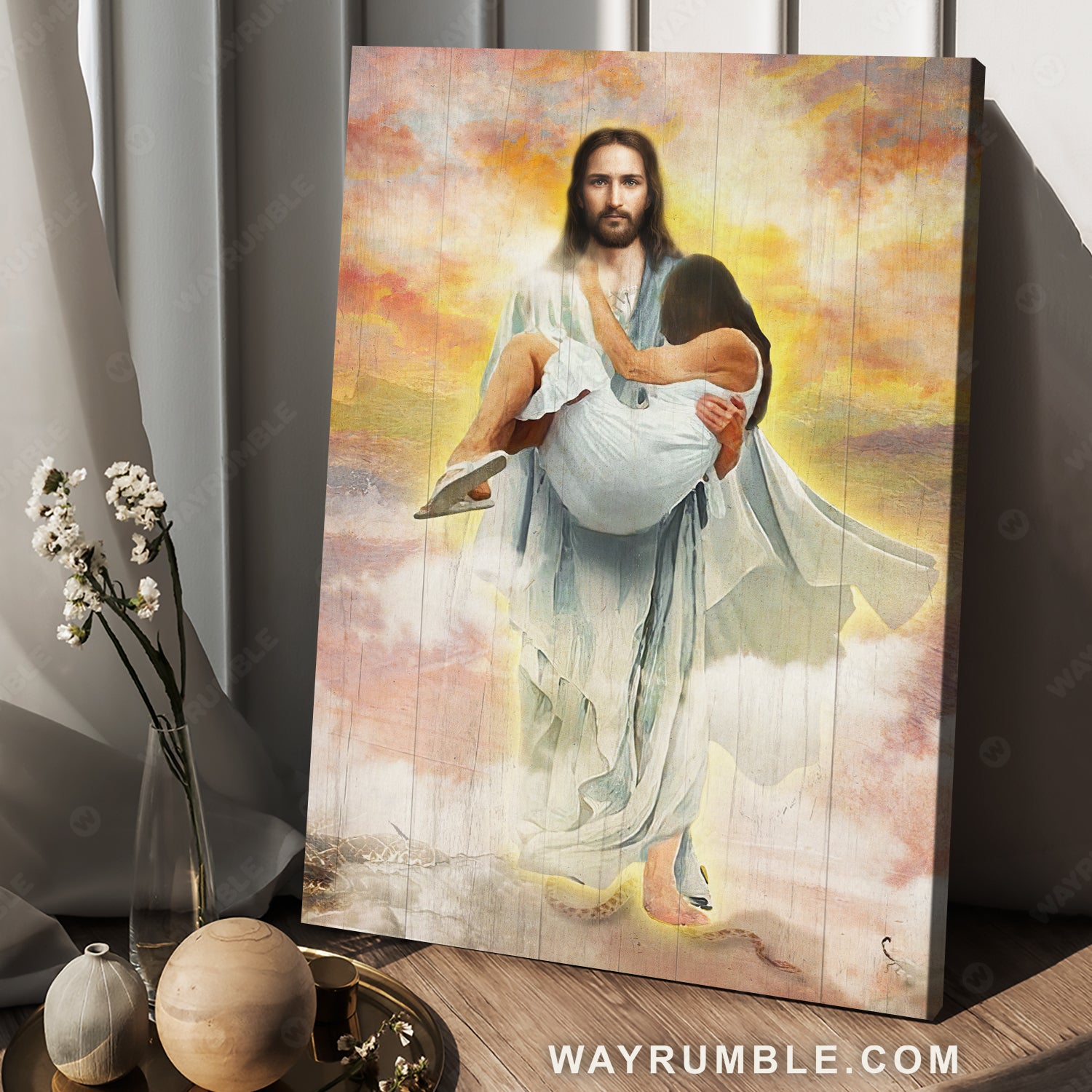 Heaven Is For REAL Jesus HD Printed Hand Painted Canvas Wall Art Portrait  Oil Paint Sticks Modern Home Decor From Xskq, $50.75