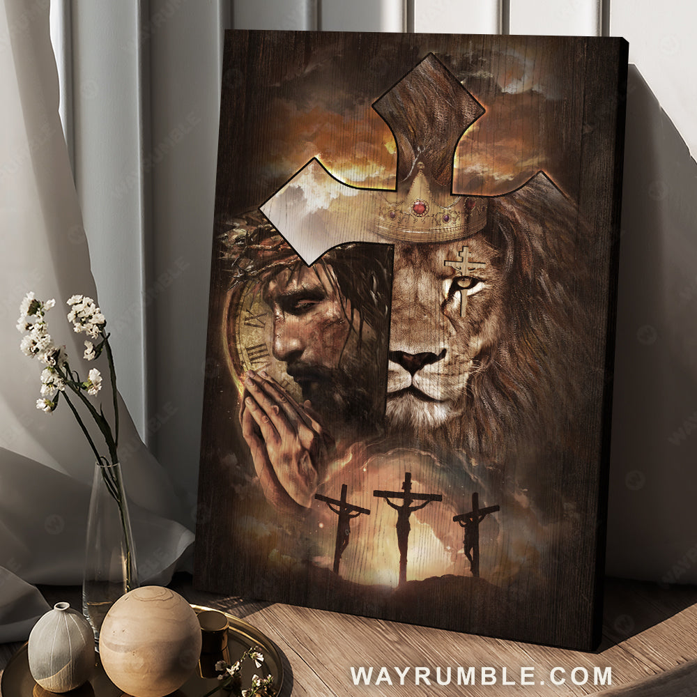 Inspirational Jewish Lion Jesus Diamond Art Christian Religion