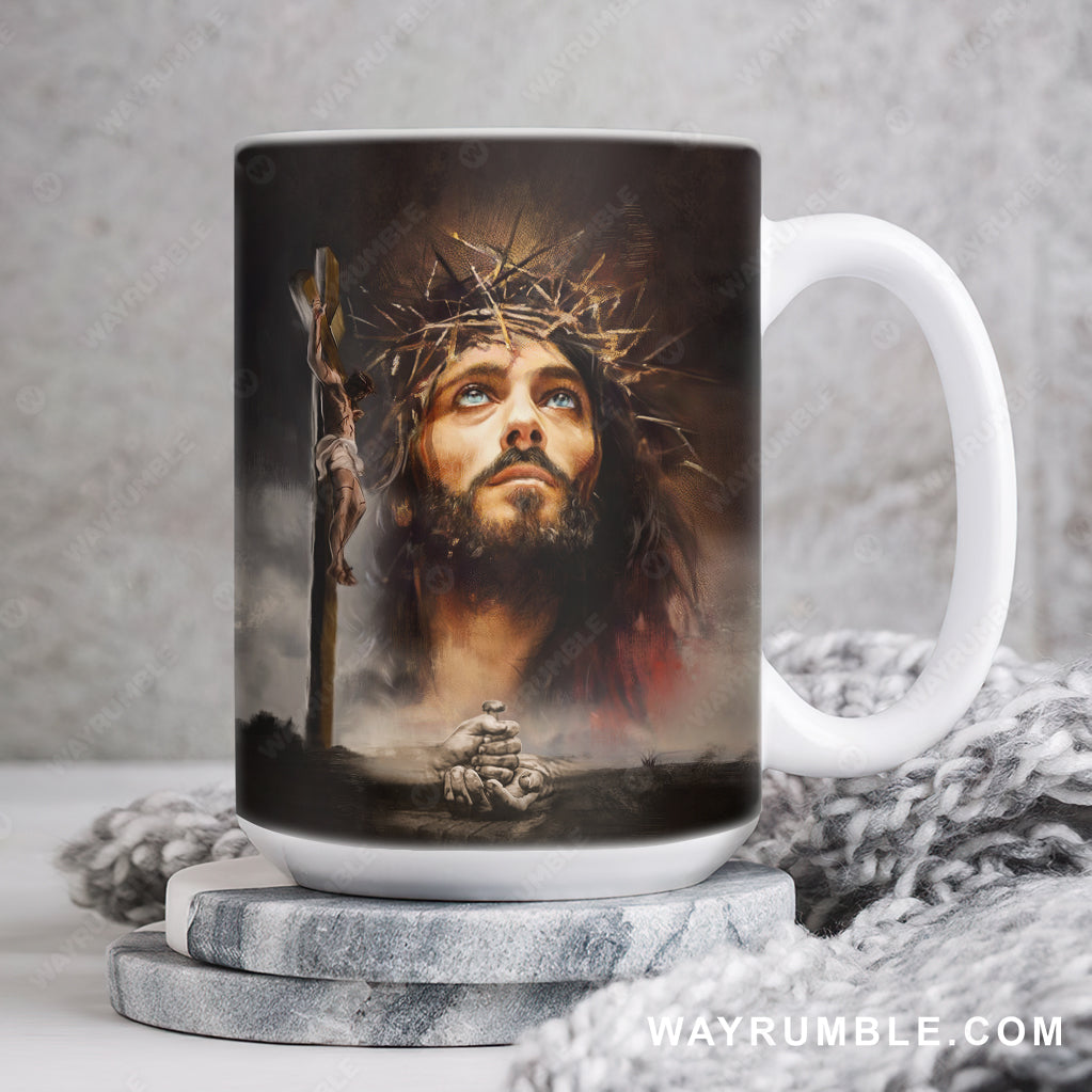 Mug - Names of Jesus/Cross - Brown Interior w/Gift Box