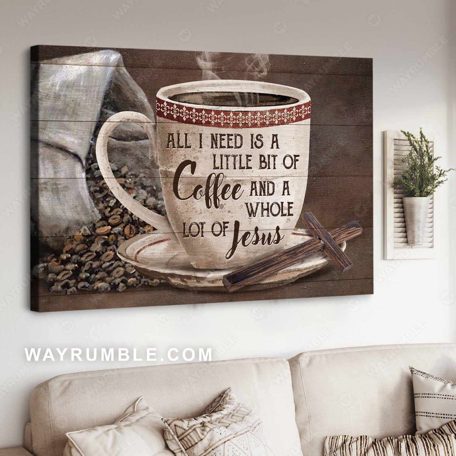 Coffee coffee, Hot - Light Jesus Wayrumble cross, offers - forgiveness cup, Christ