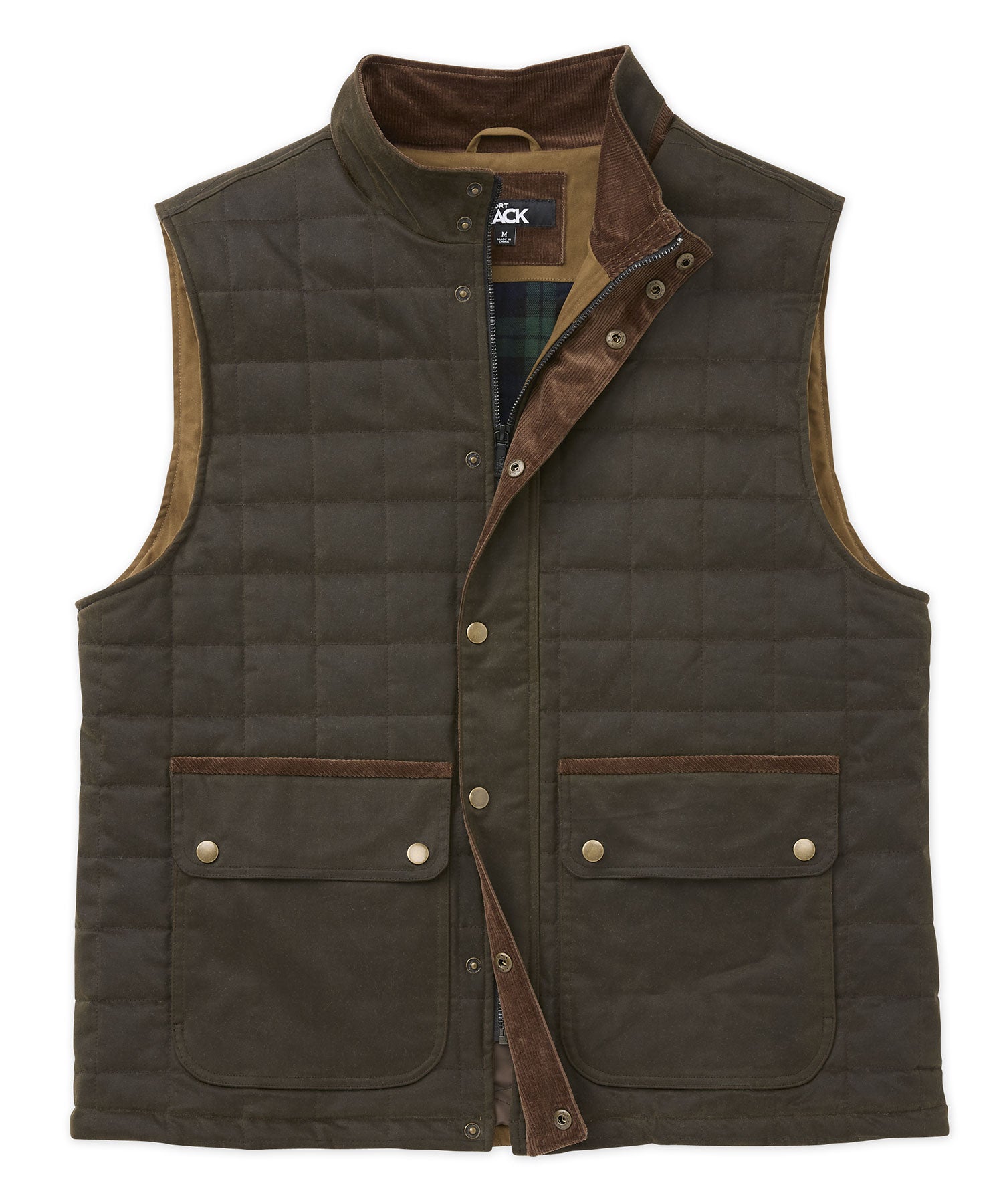 Westport Black Quilted Leather Vest