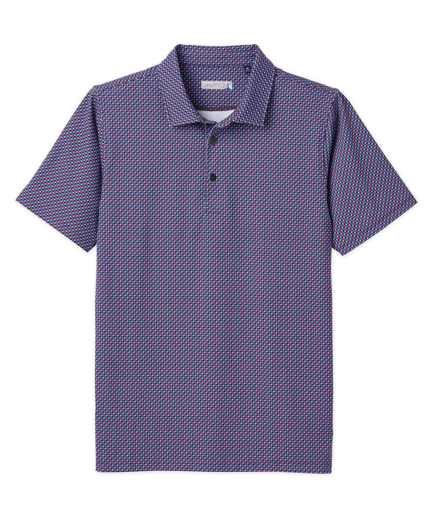 Big Short Print Westport Tall Peter Dot Millar Polo & Sleeve -