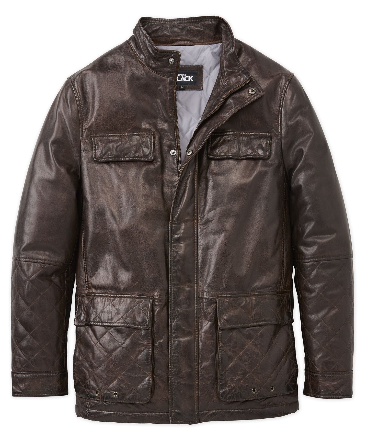 Westport Black Stretch Cotton Blouson Jacket  Black stretch, Blouson, Big  and tall jackets
