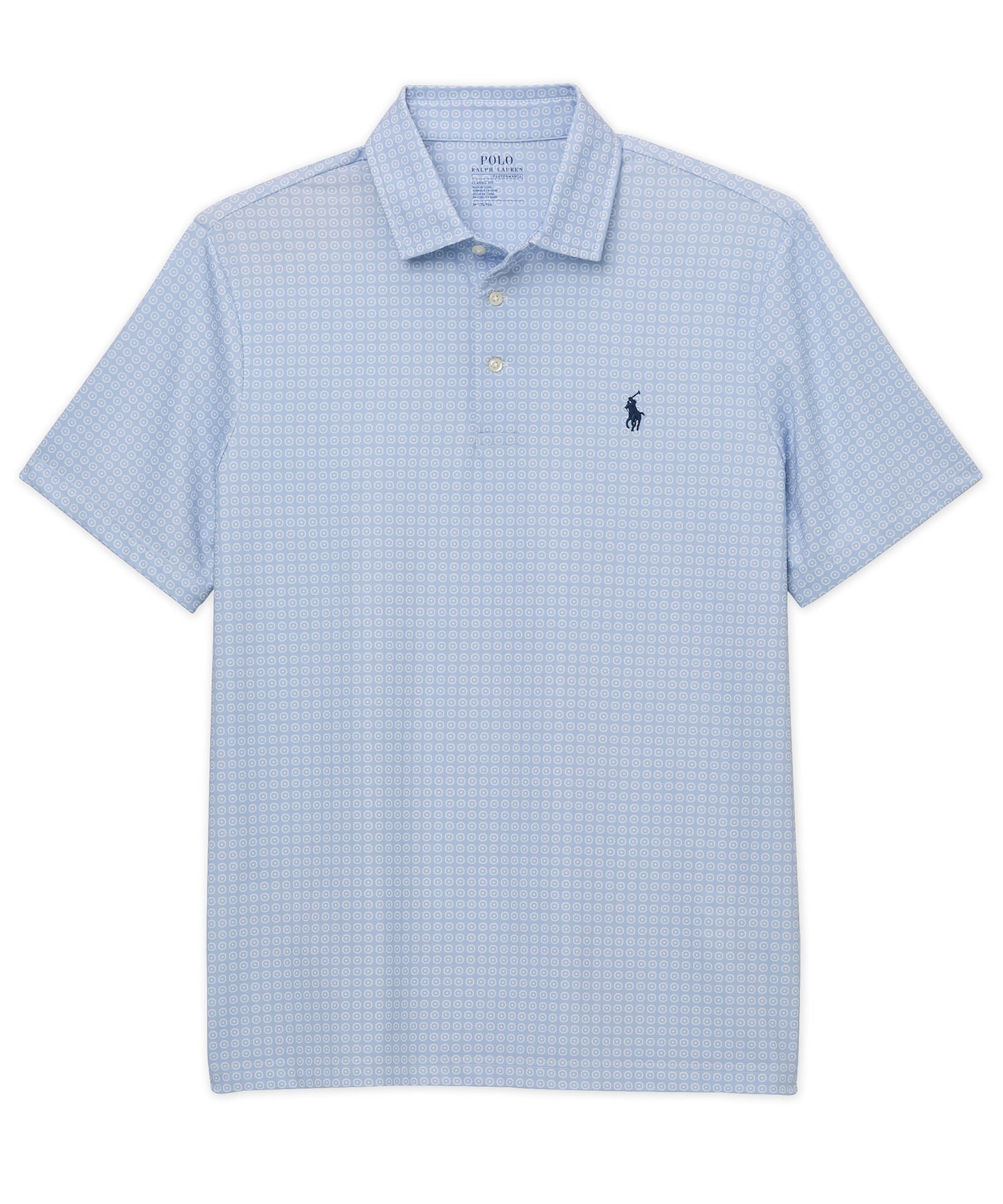Polo Ralph Lauren Player Logo Slub Long Sleeve Henley Top in Blue