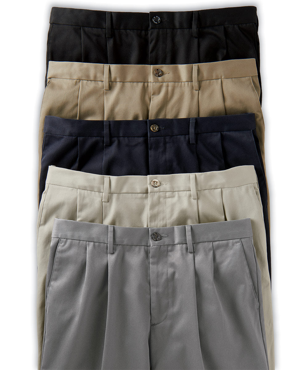 Levi/Dockers Wrinkle-Free Pleated Pants - Westport Big & Tall