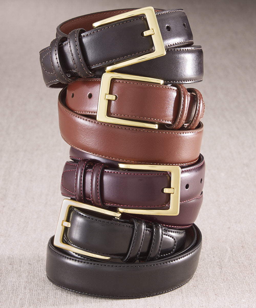 Henry O-Ring Italian Saddle Leather Belt - Saddle Tan