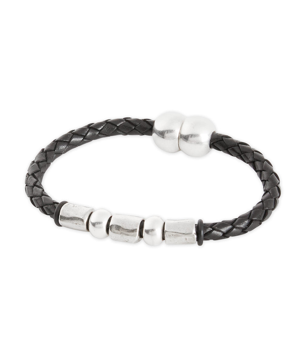 Men's Big & Tall Torino Leather Bracelet