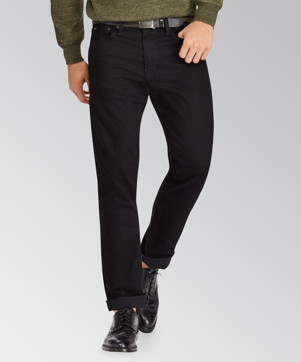 Polo Ralph Lauren Black Wash Stretch 5-Pocket Jeans - Westport Big & Tall