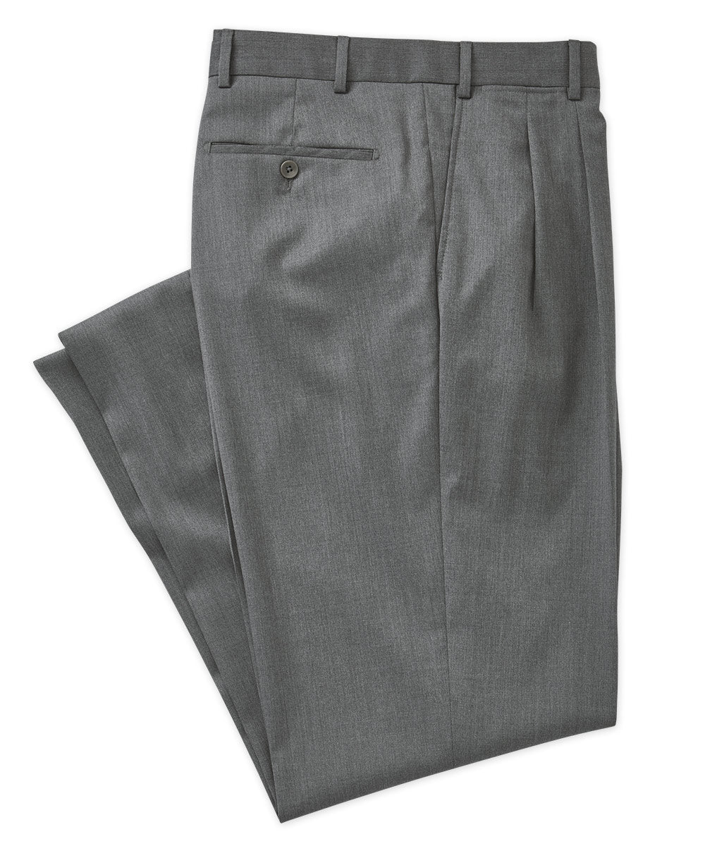 Grey Gabardine Wool Trousers (New Classic) — Last & Lapel