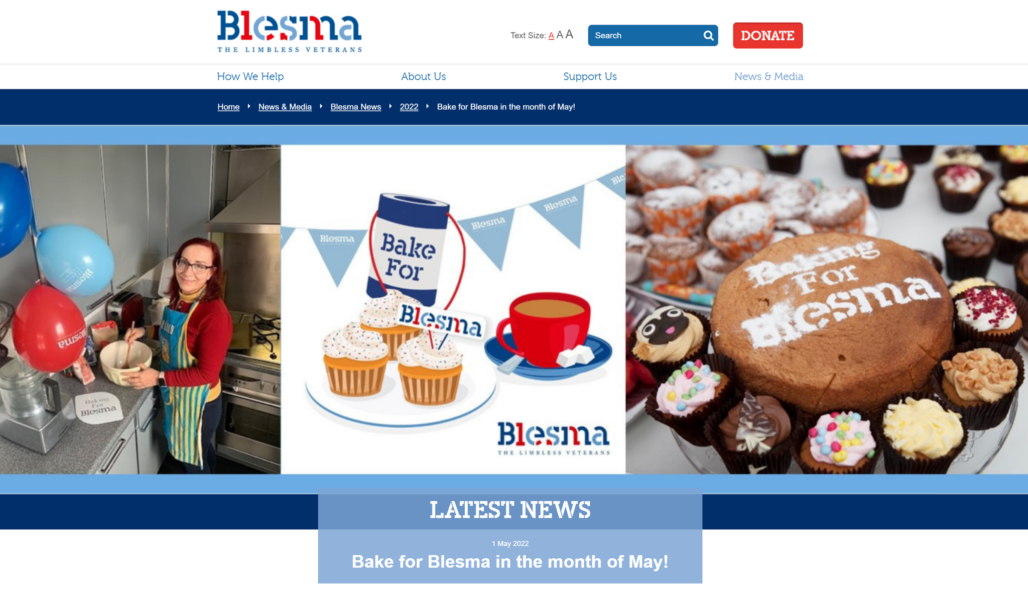 Bake for Blesma in May and help support our injured veterans!