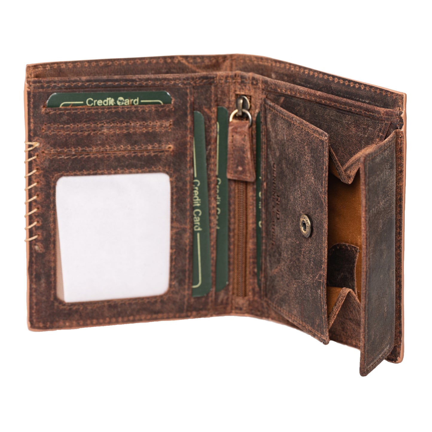 Portlee Leather Hunter Note Case Wallet, Tan - Portlee
