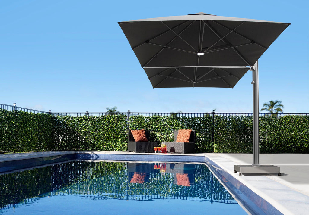 Shadowspec Unity™ Cantilever Umbrella - Square Duo 10’-Patio Pelican