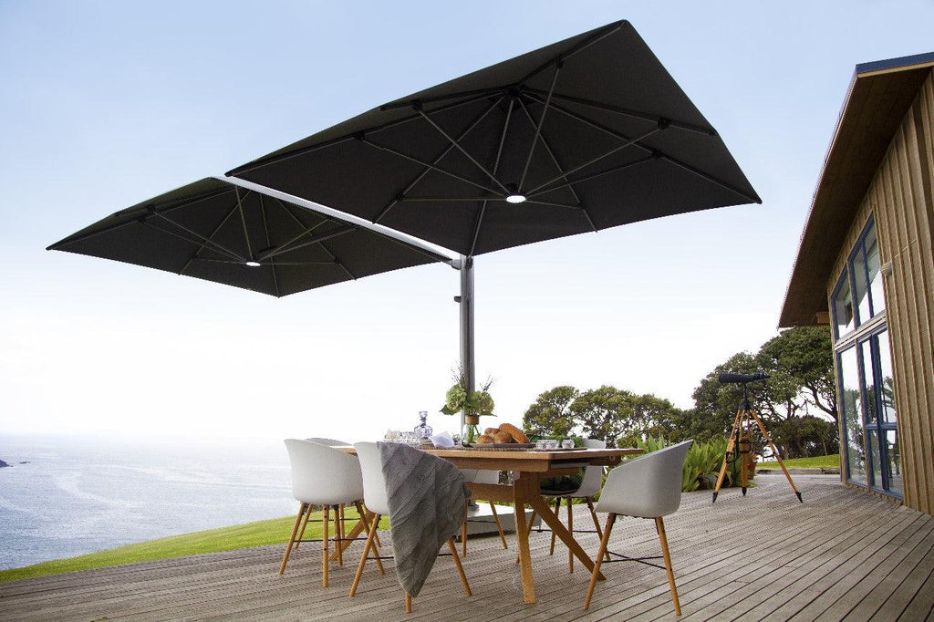 Shadowspec Unity™ Cantilever Umbrella - Square Duo 10’-Patio Pelican