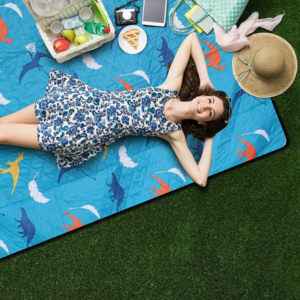 IFAST blue Outdoor Beach Picnic Blanket