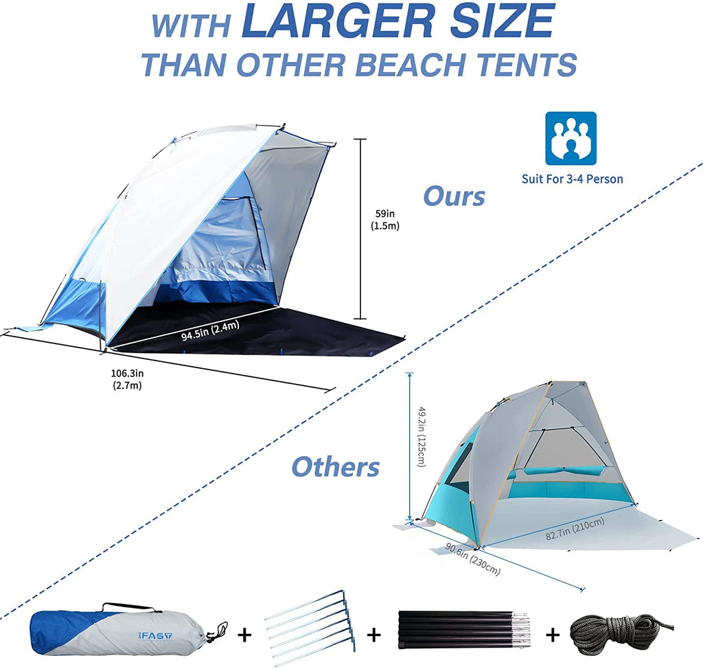 large size beach tent
