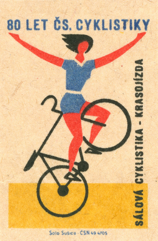 Woman cycling tricks