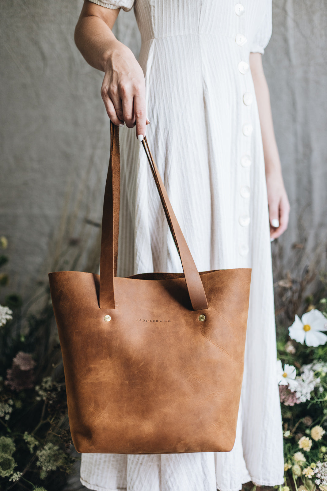 Nutmeg leather tote 