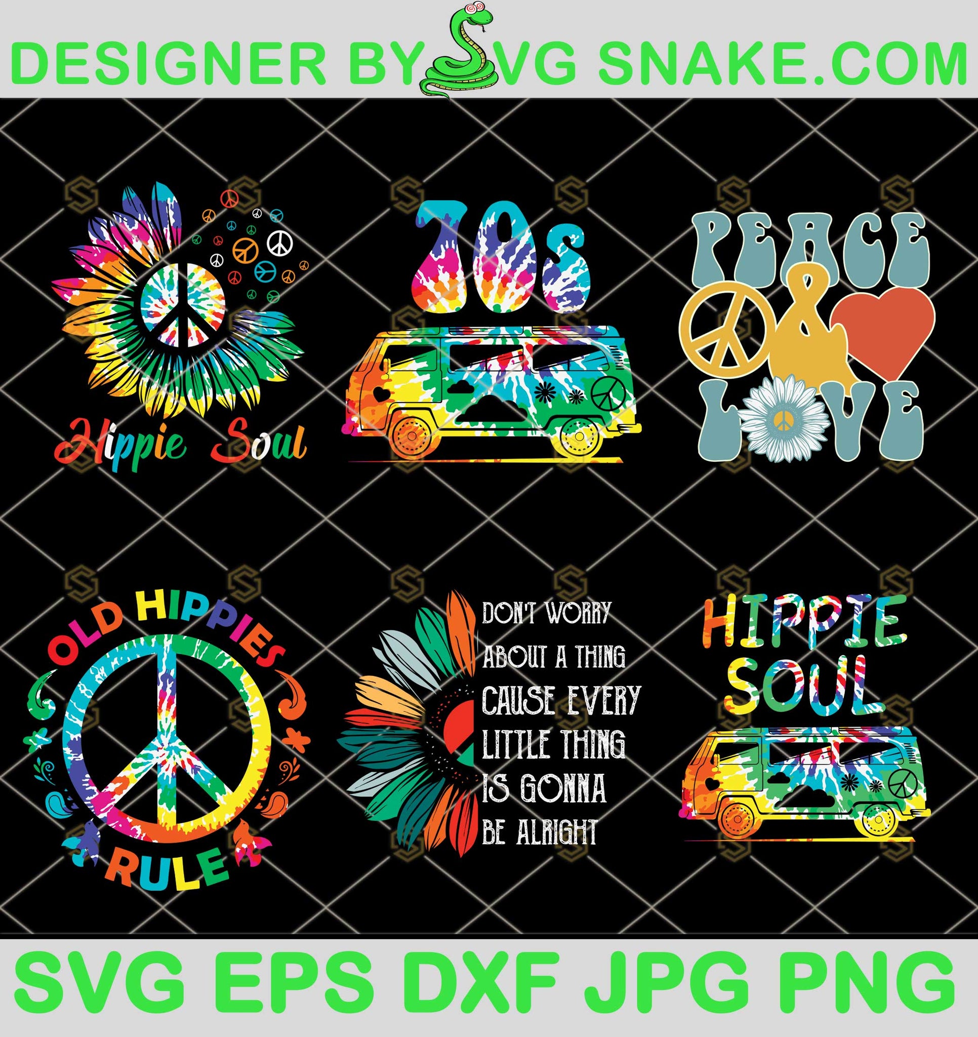 Download Hippie Peace Love Vintage Retro Bundle Hippie Svg Hippie Soul Svg P
