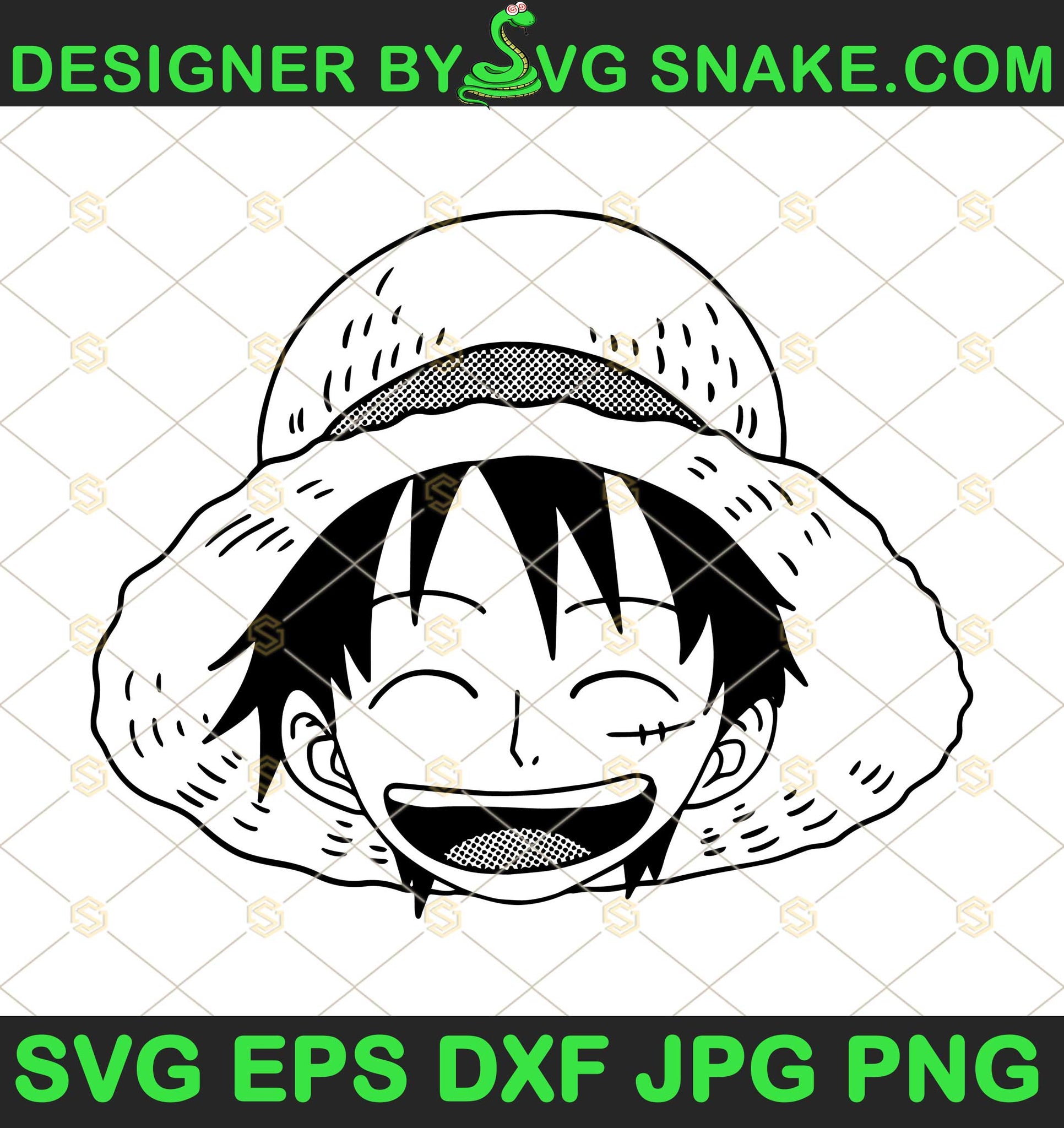 Luffy Svg, One Piece Monkey D. Luffy Japanese Anime SVG PNG EPS