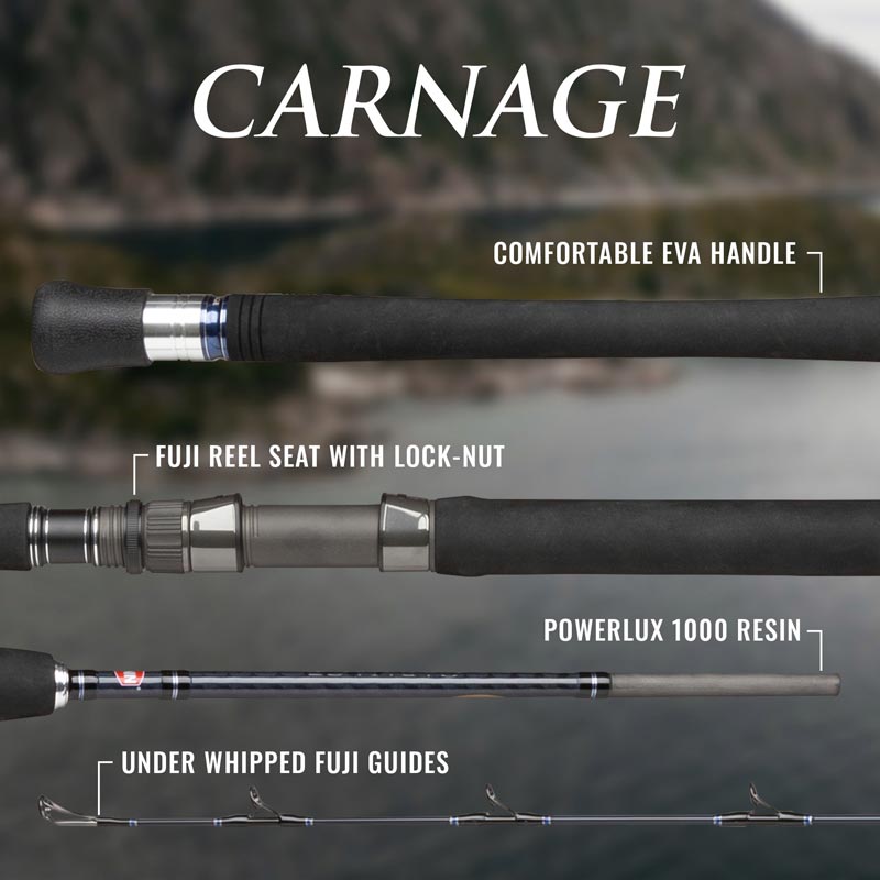 Penn Carnage Boat Fishing Rod - Rok Max