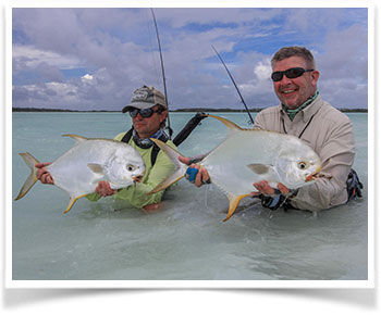 Ross and Friend with Permit Fish