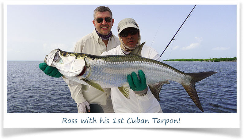 Ross with his first Cuban tarpon!