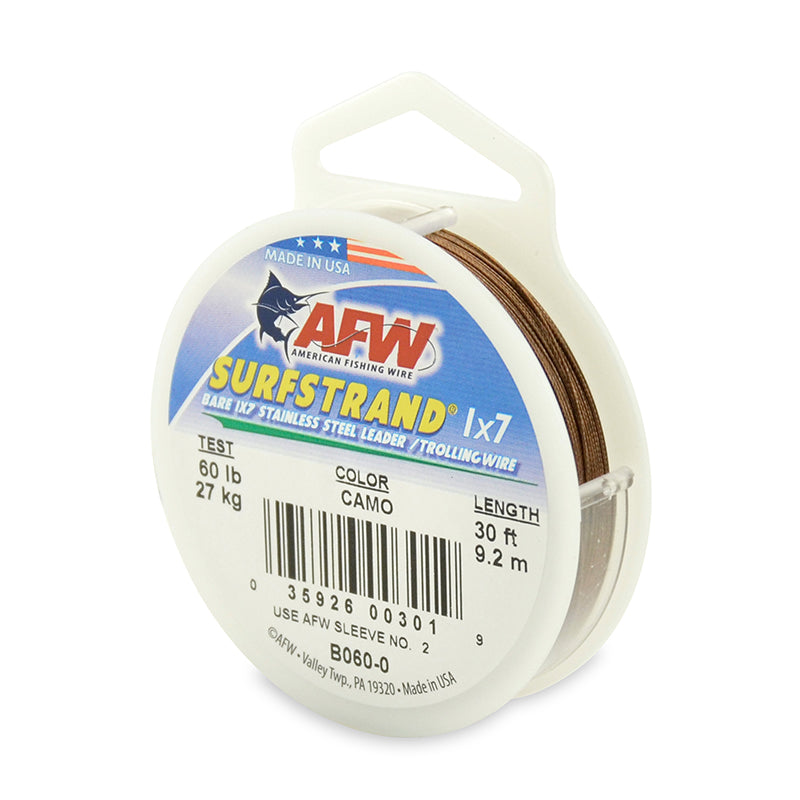 American Fishing Wire Surfstrand Downrigger Wire 150lb 400' Camo - Gagnon  Sporting Goods