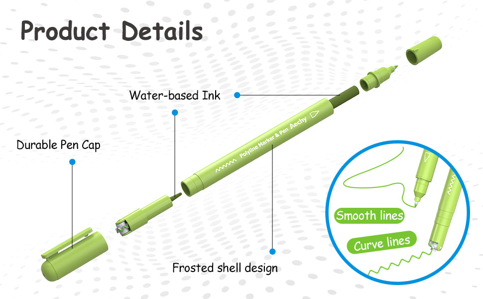 Pen Review: Aechy Double-Headed Porous Pen & Curve Marker - The  Well-Appointed Desk