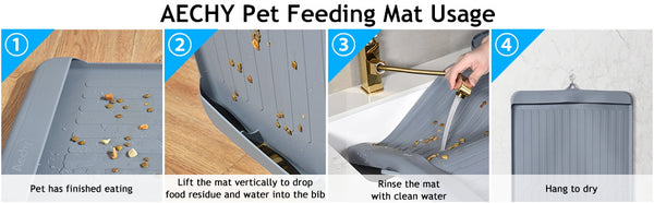 Aechy pet fooding mat