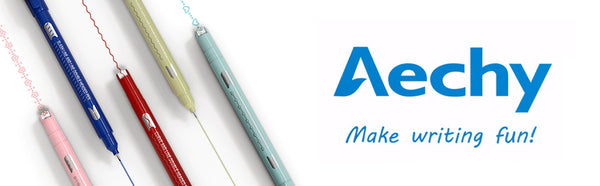 AECHY Colored Curve Pens for Note Taking, Dual Tip Markers with 5